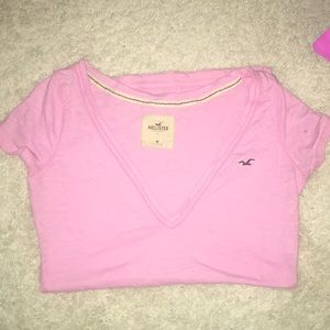 Hollister pink tee shirt